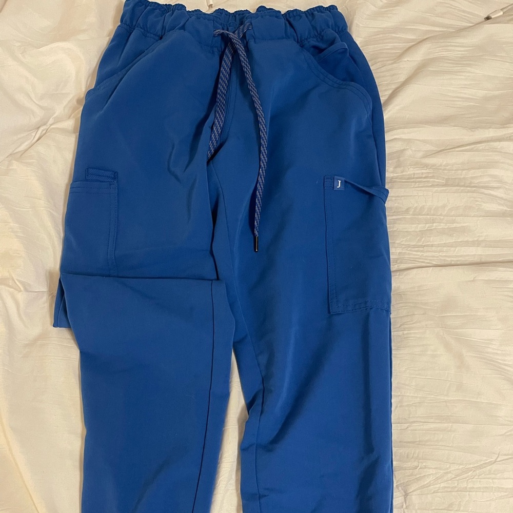 Jaanuu xxs royal blue jogger scrub pants